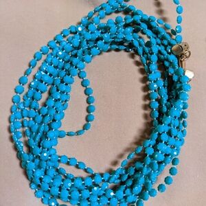 Assorted Lot Of Three Blue/Green Necklaces